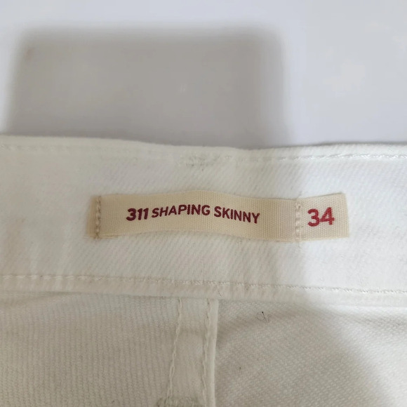 NWT Levi's 311 Shaping Skinny Women's 18M 34x30 White Jeans 34 X 30 - Picture 8 of 12